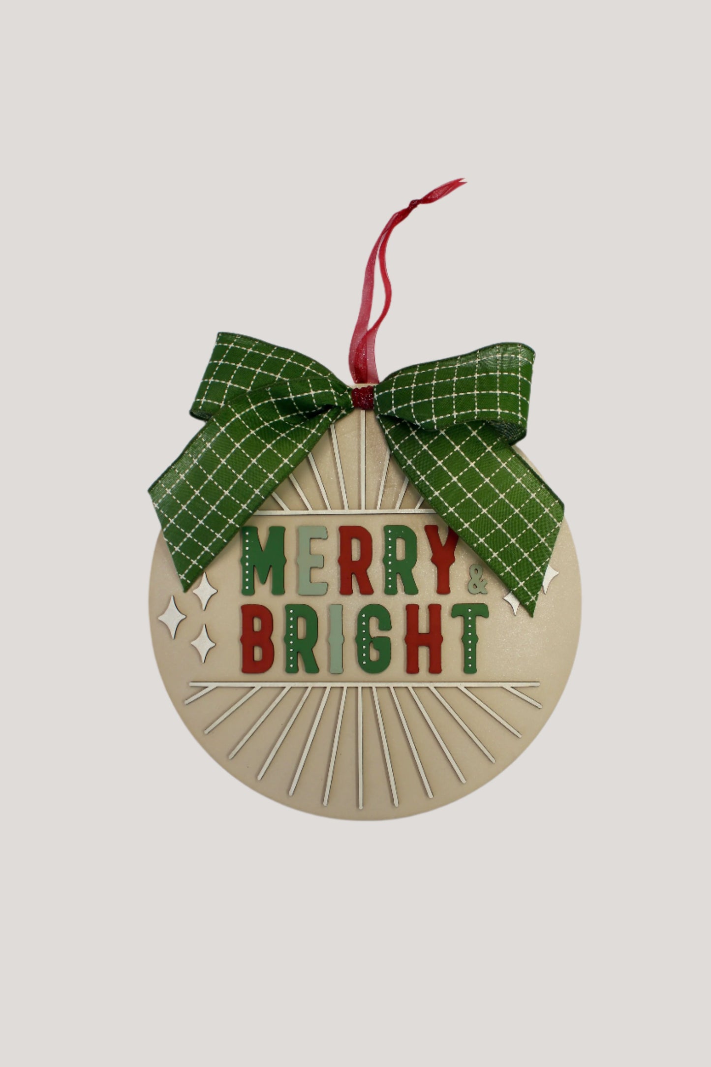 Merry & Bright Door Hanger