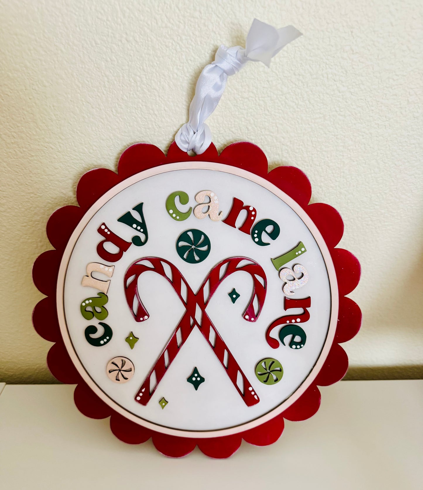 Candy Cane Lane Sign