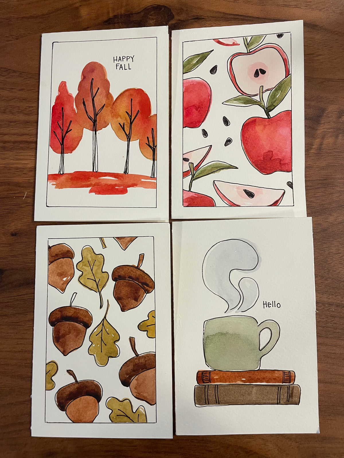 9/24 Watercolor Greeting Cards Workshop - Fall Edition