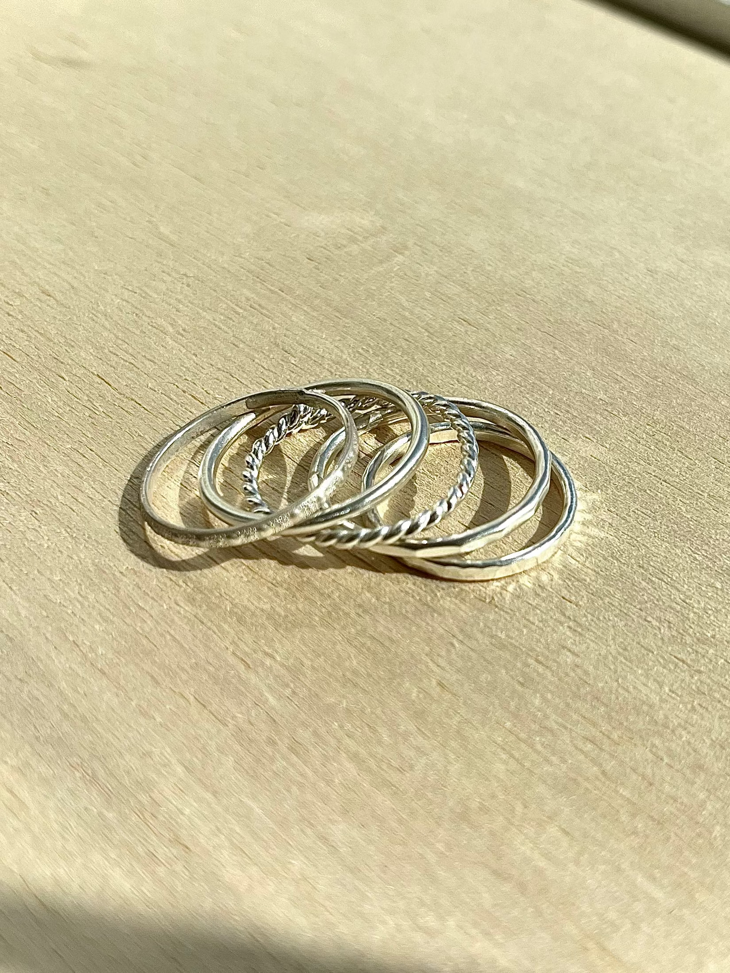 1/17 Silver Stacking Rings Workshop