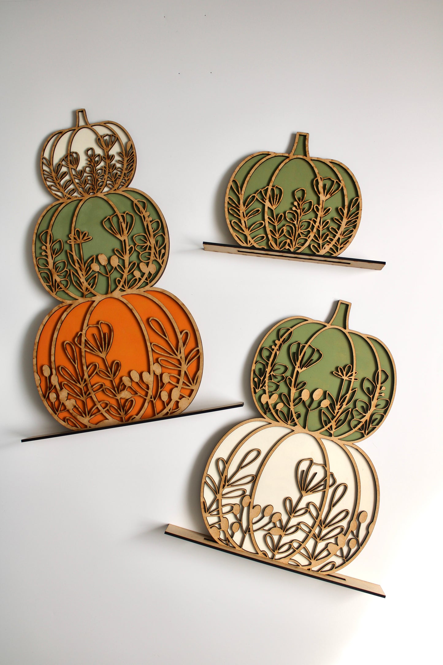 Stacked Pumpkin Trio
