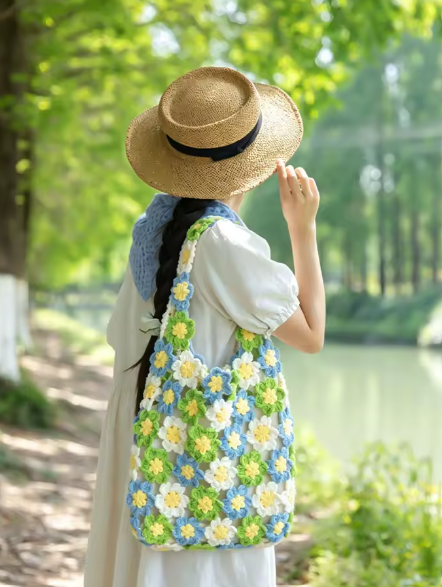 8/18 Retro Floral Crochet Tote Workshop
