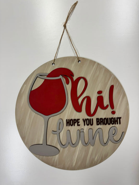 Wine Door Hanger