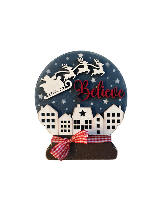 Believe in Chistmas Snow Globe