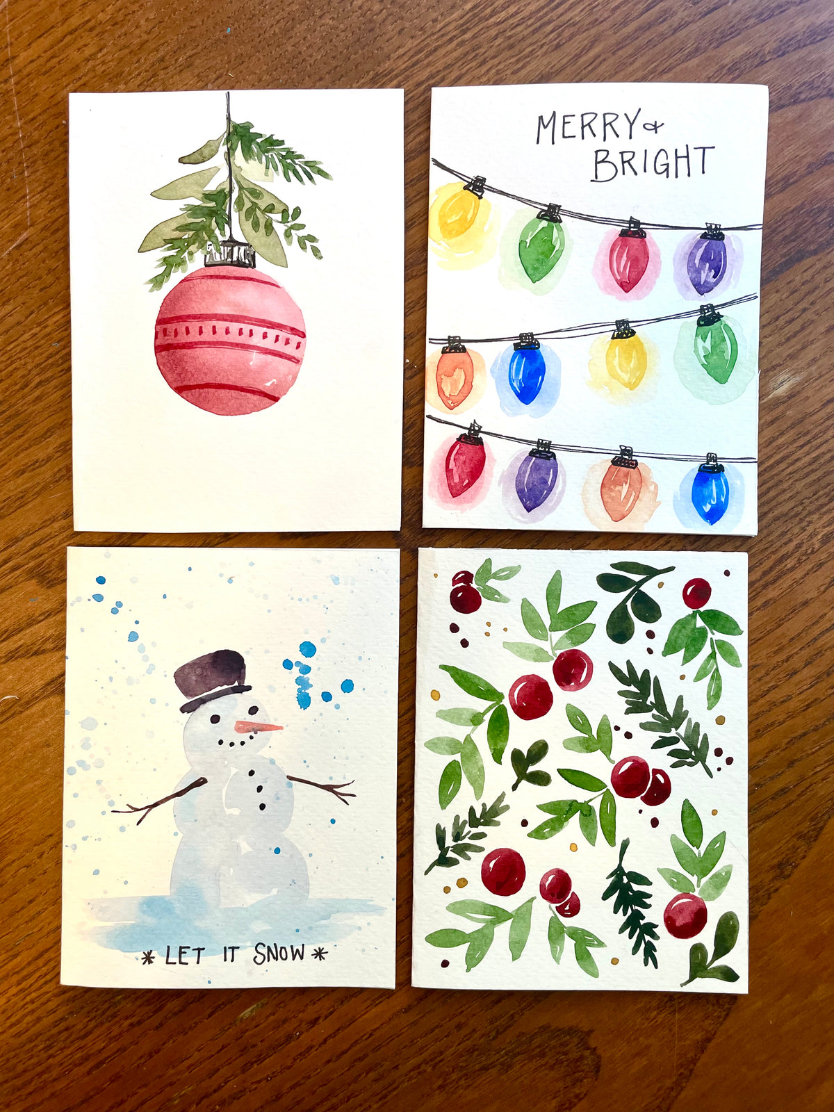 10/22 Watercolor Greeting Cards Workshop - Holiday Edition