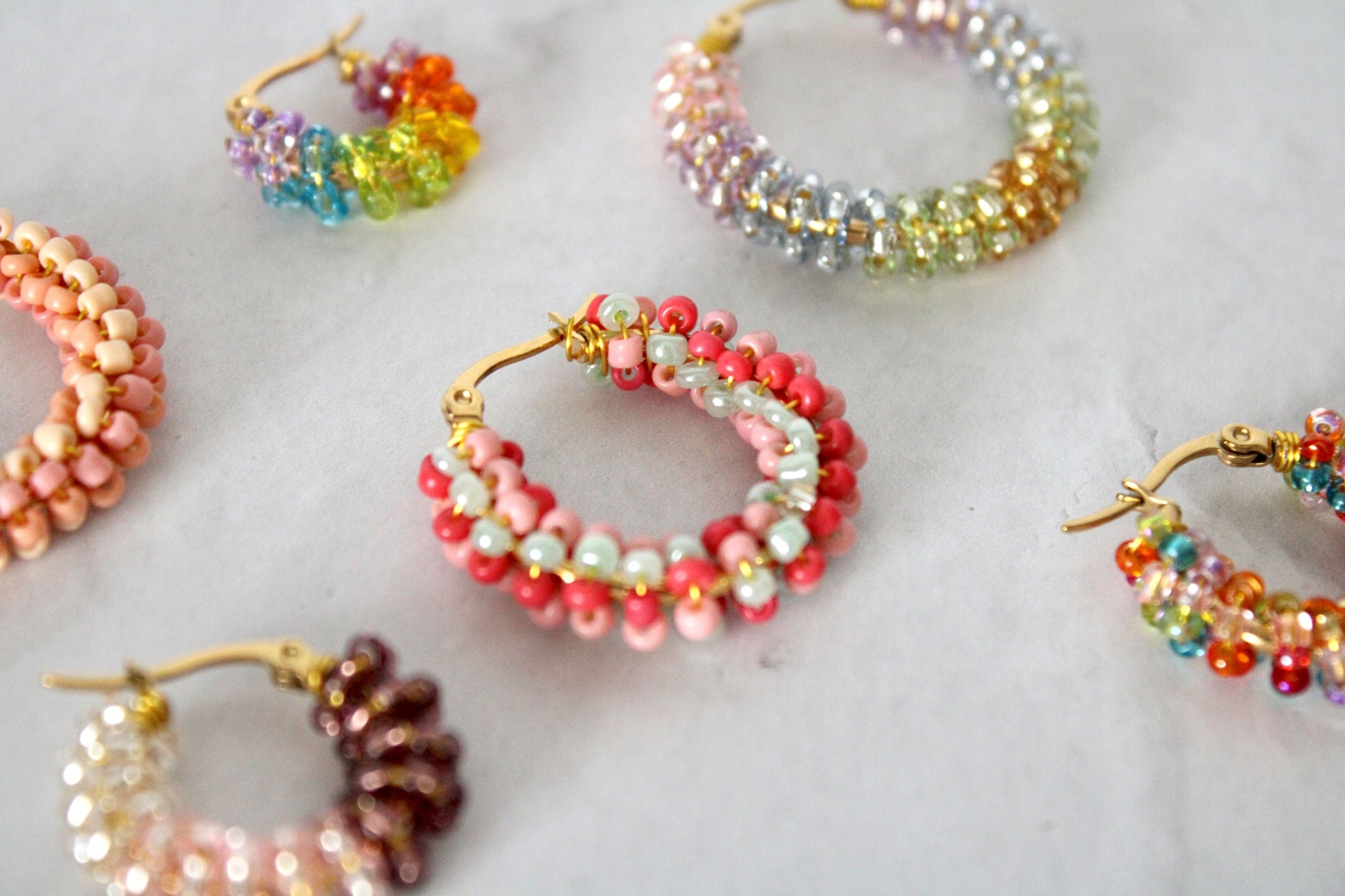 Confetti Hoop Earrings