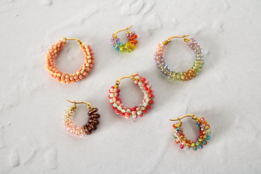 Confetti Hoop Earrings