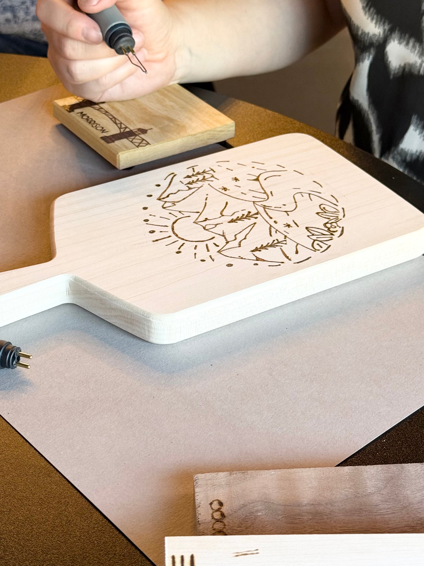 7/18 Charcuterie Board Wood Burning Workshop