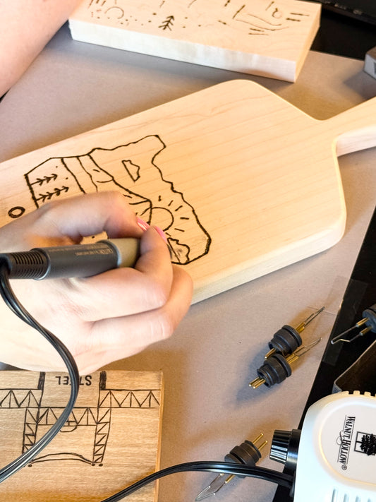 7/18 Charcuterie Board Wood Burning Workshop