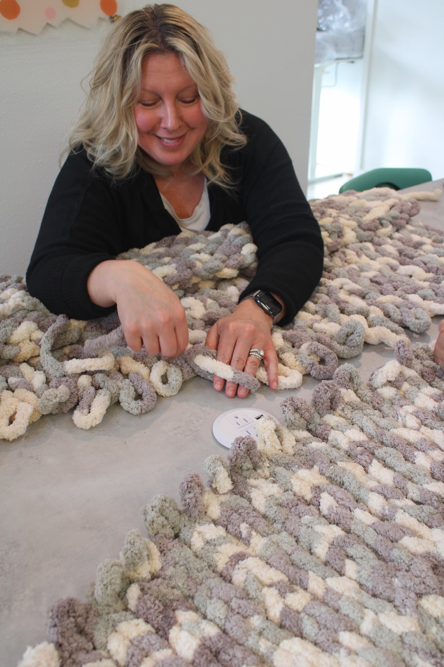 Chunky Blanket Workshop @ Leonardo’s Pizzeria