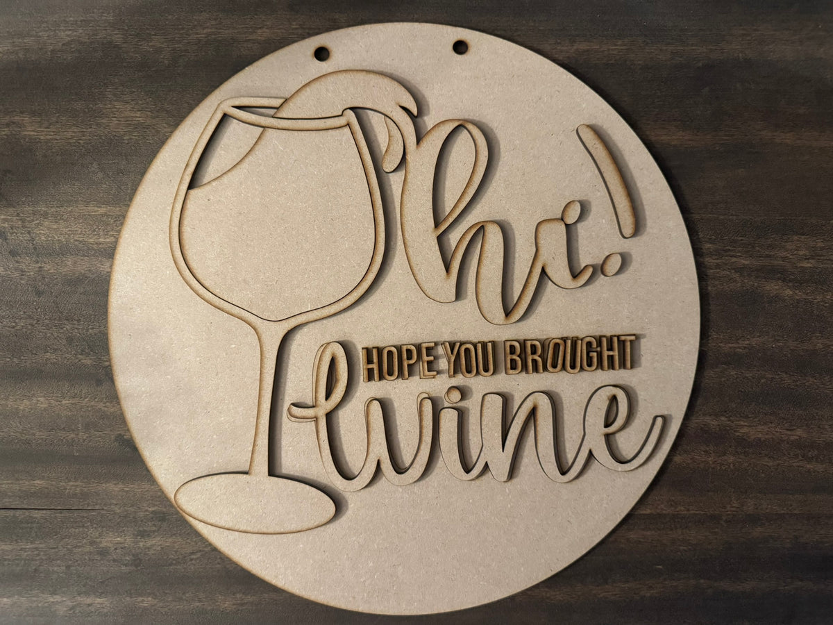 Wine Door Hanger | Craft Collective