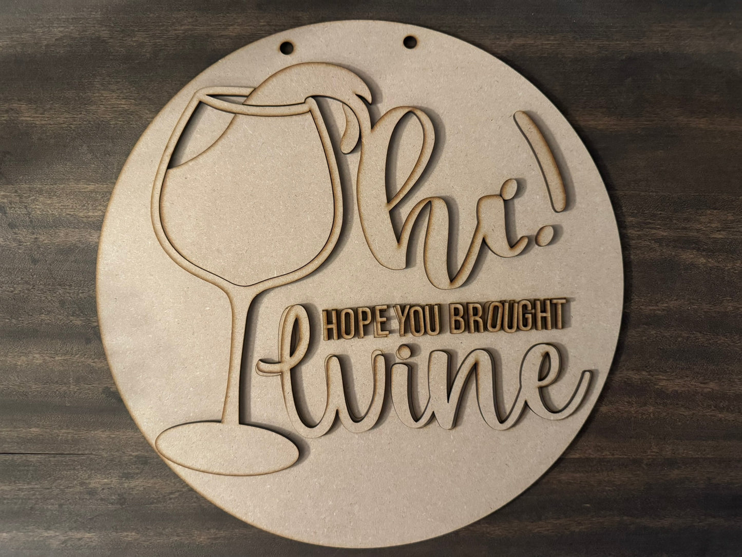 Wine Door Hanger