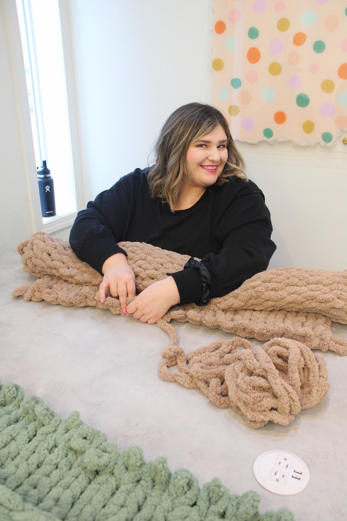 Chunky Blanket Workshop @ Leonardo’s Pizzeria