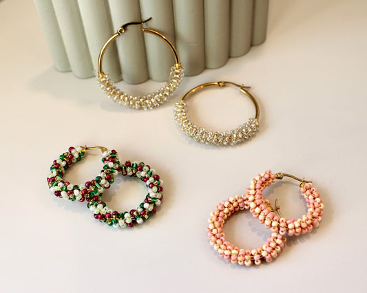 3/7 Confetti Hoops & Cuff Bracelets