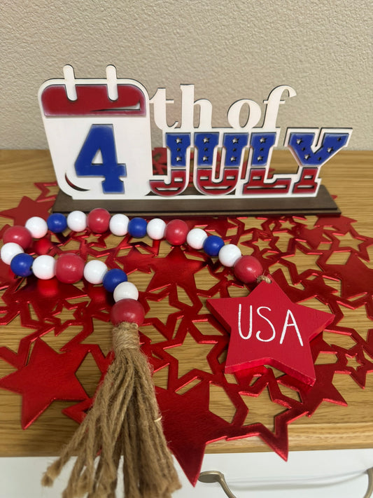 4th of July Shelf Sitter