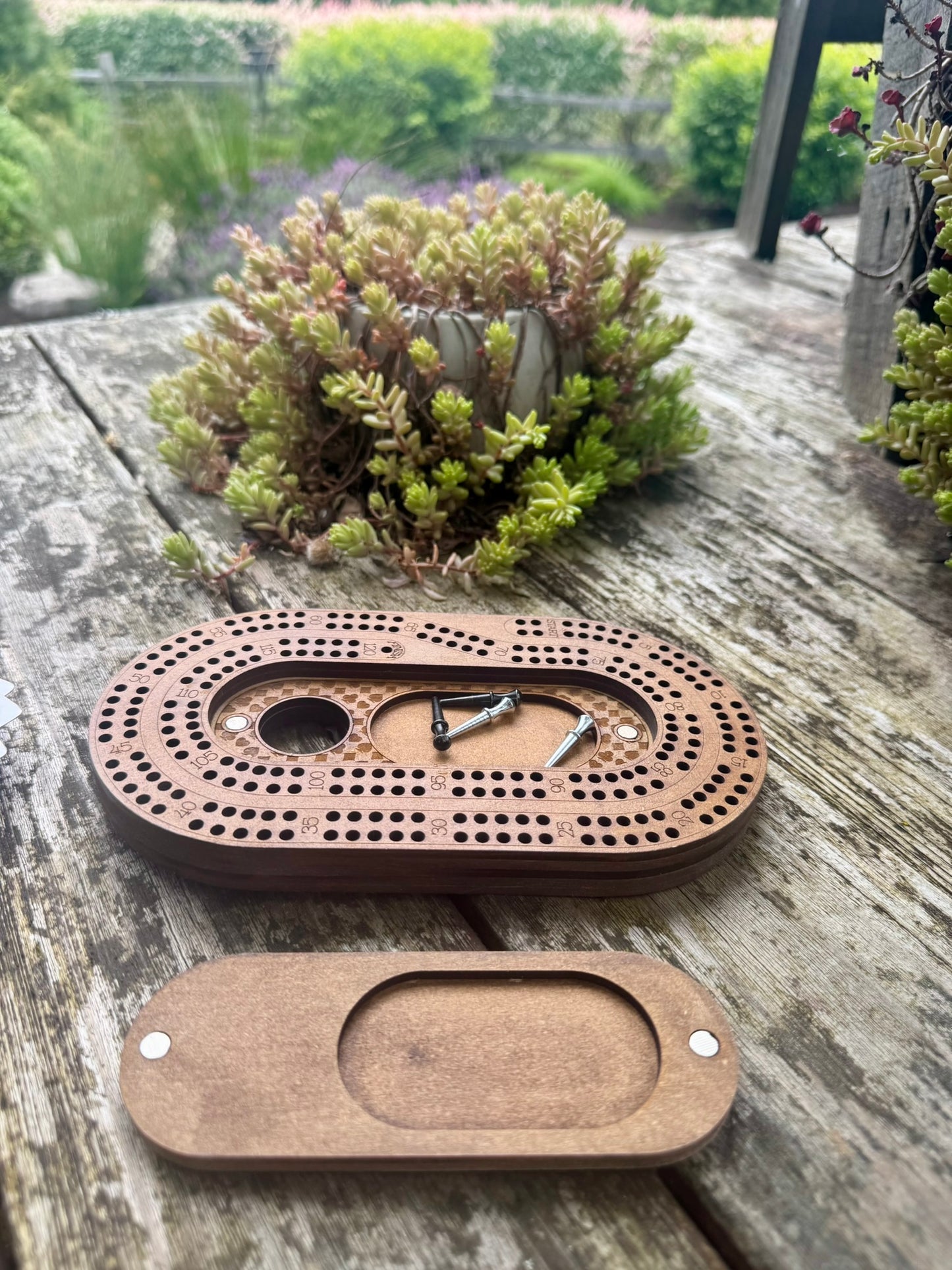 Laser Engraved Cribbage Board