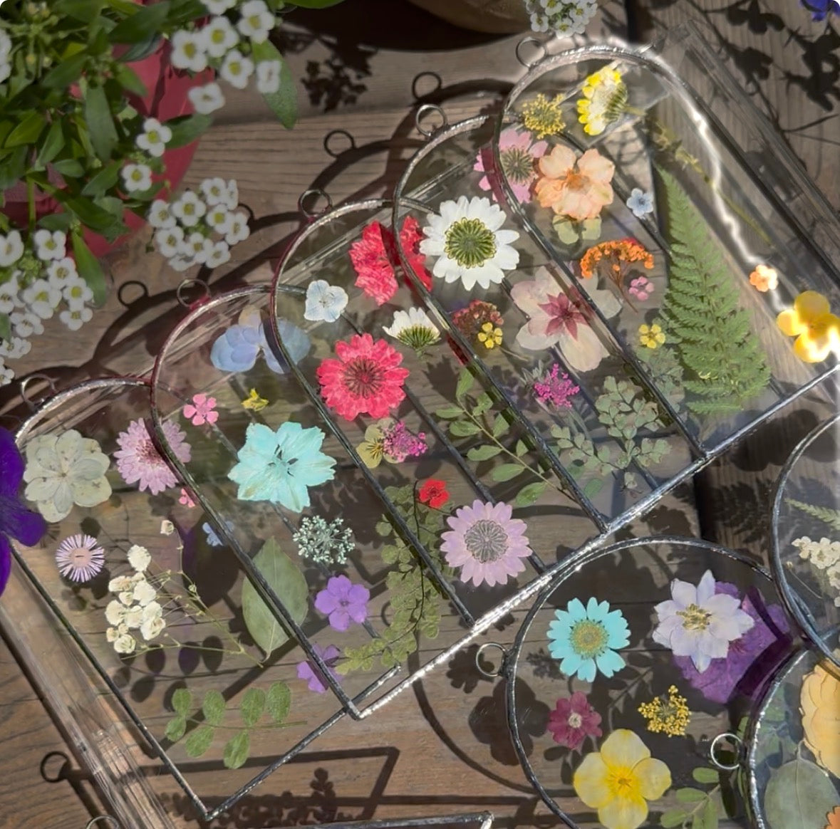 8/27 Stained Glass Pressed Flower Workshop