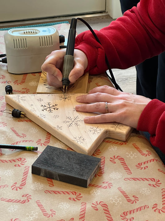 12/13 Charcuterie Tree Wood Burning Workshop