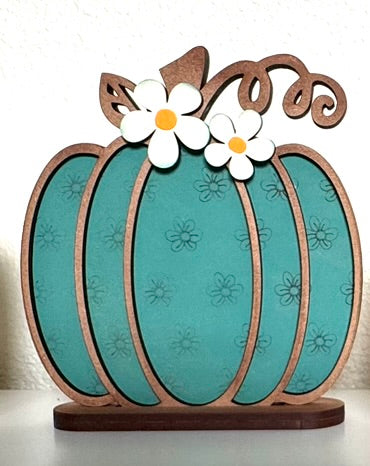 Floral Pumpkins - Set of 4