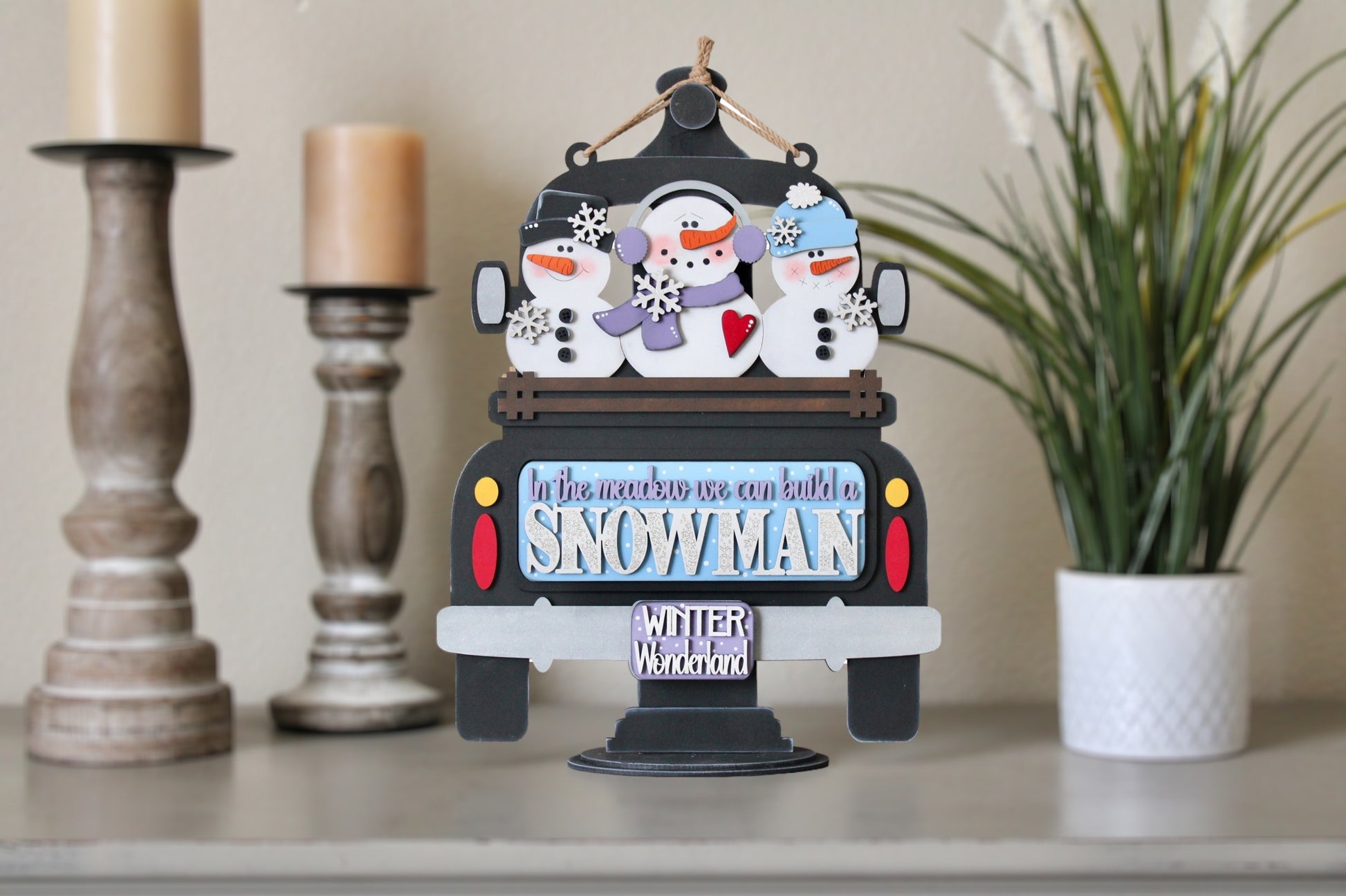 DIY snowman insert