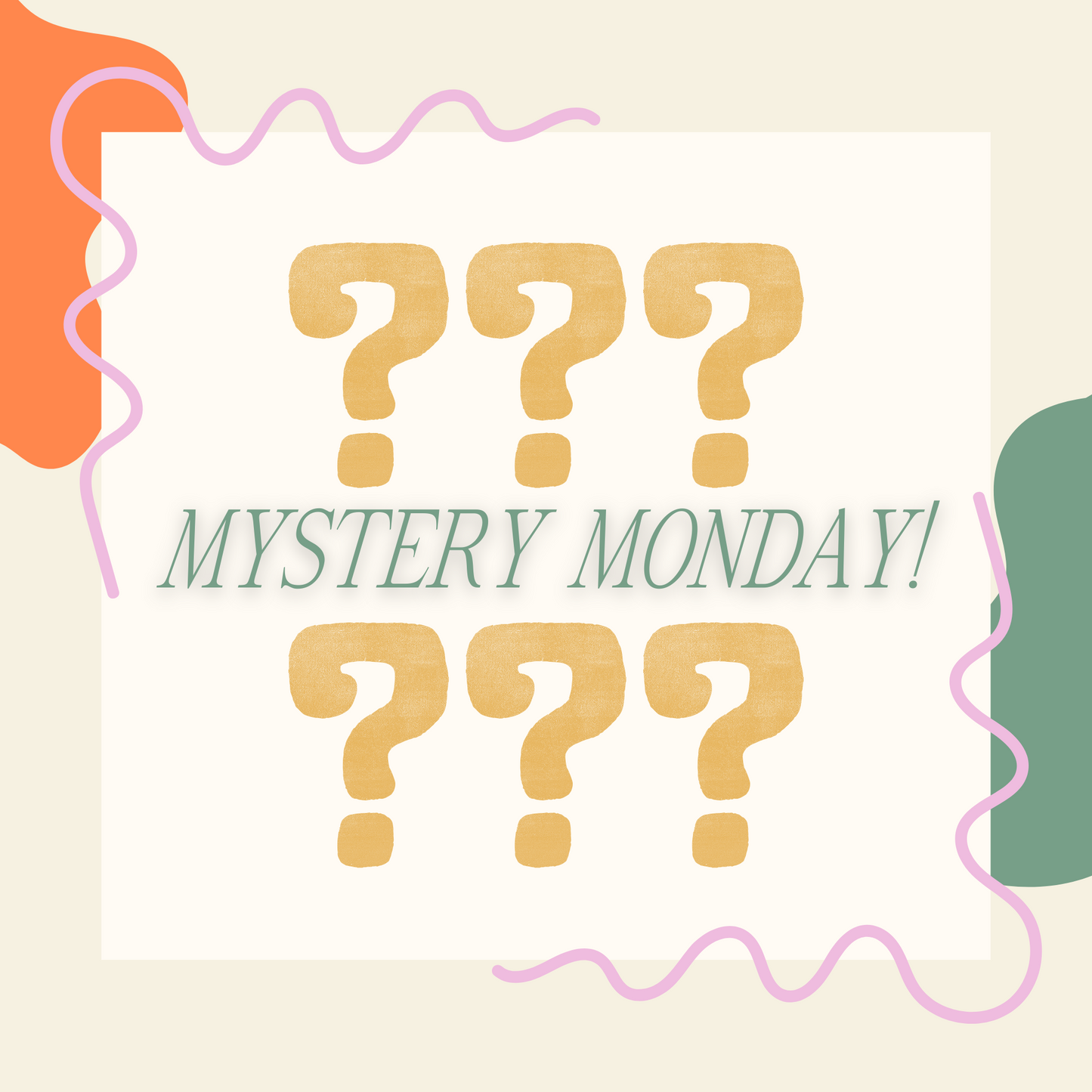 12/16 Mystery Monday