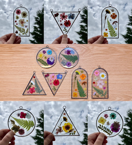 8/27 Stained Glass Pressed Flower Workshop