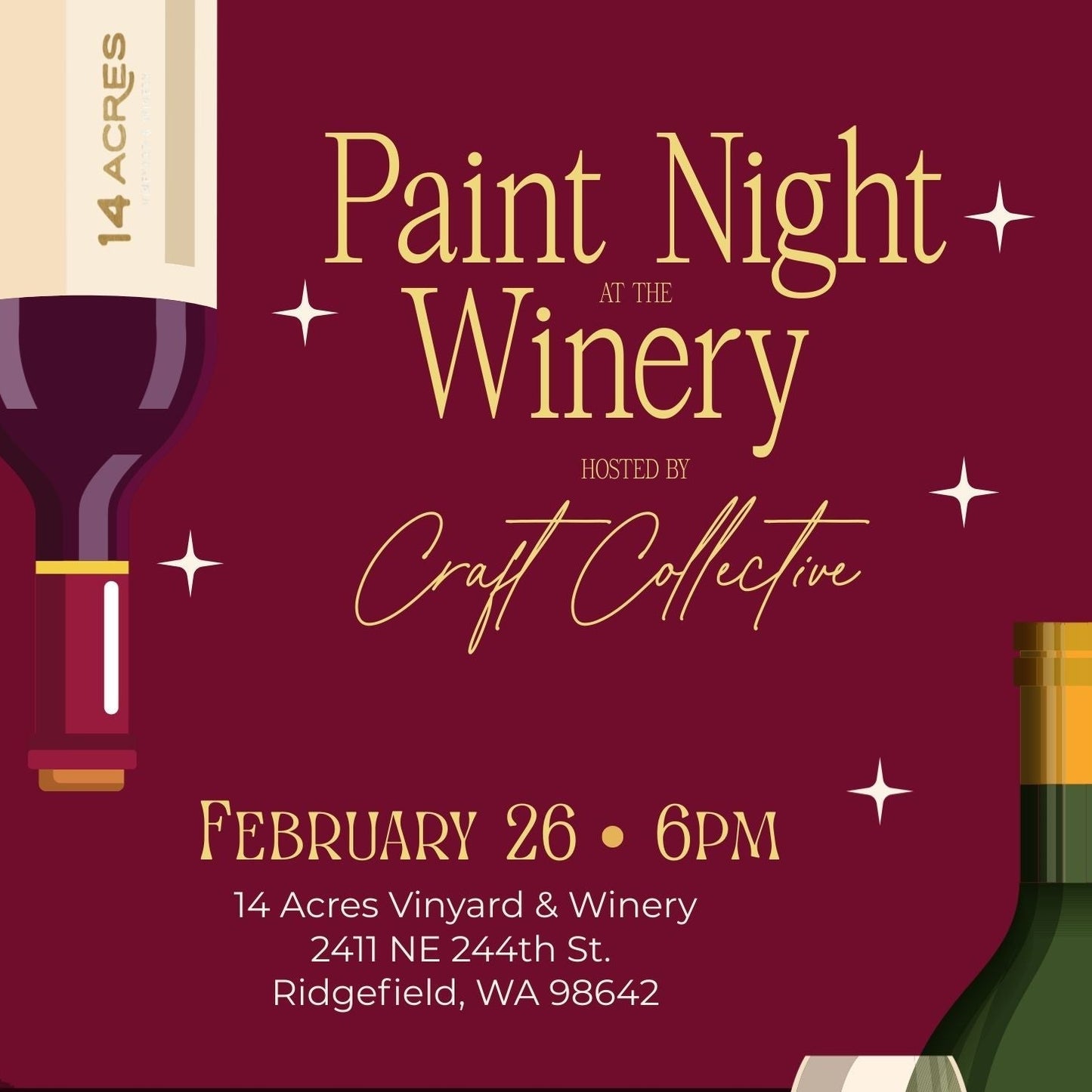 2/26 Paint Night @ 14 Acres Vinyard & Winery