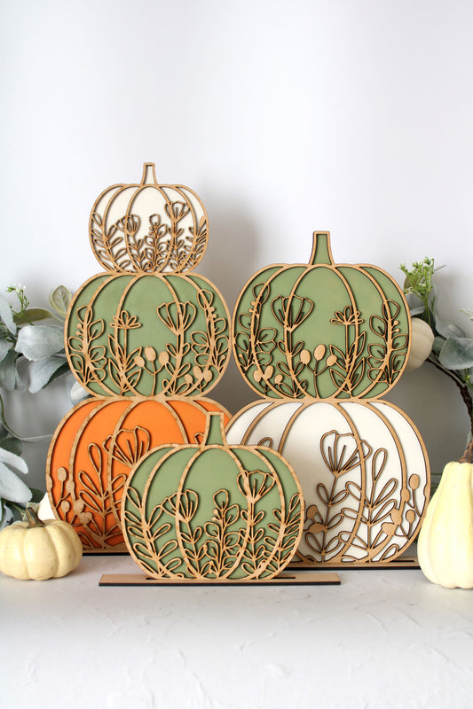 Stacked Pumpkin Trio