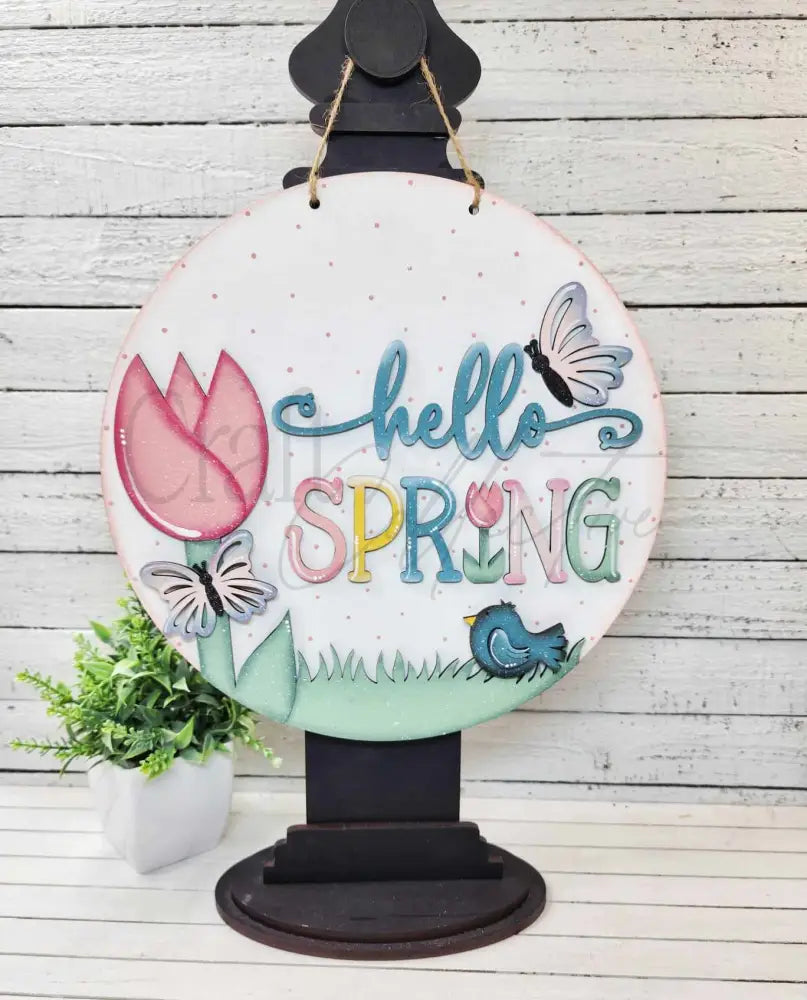 Hello Spring Door Hanger DIY KIT