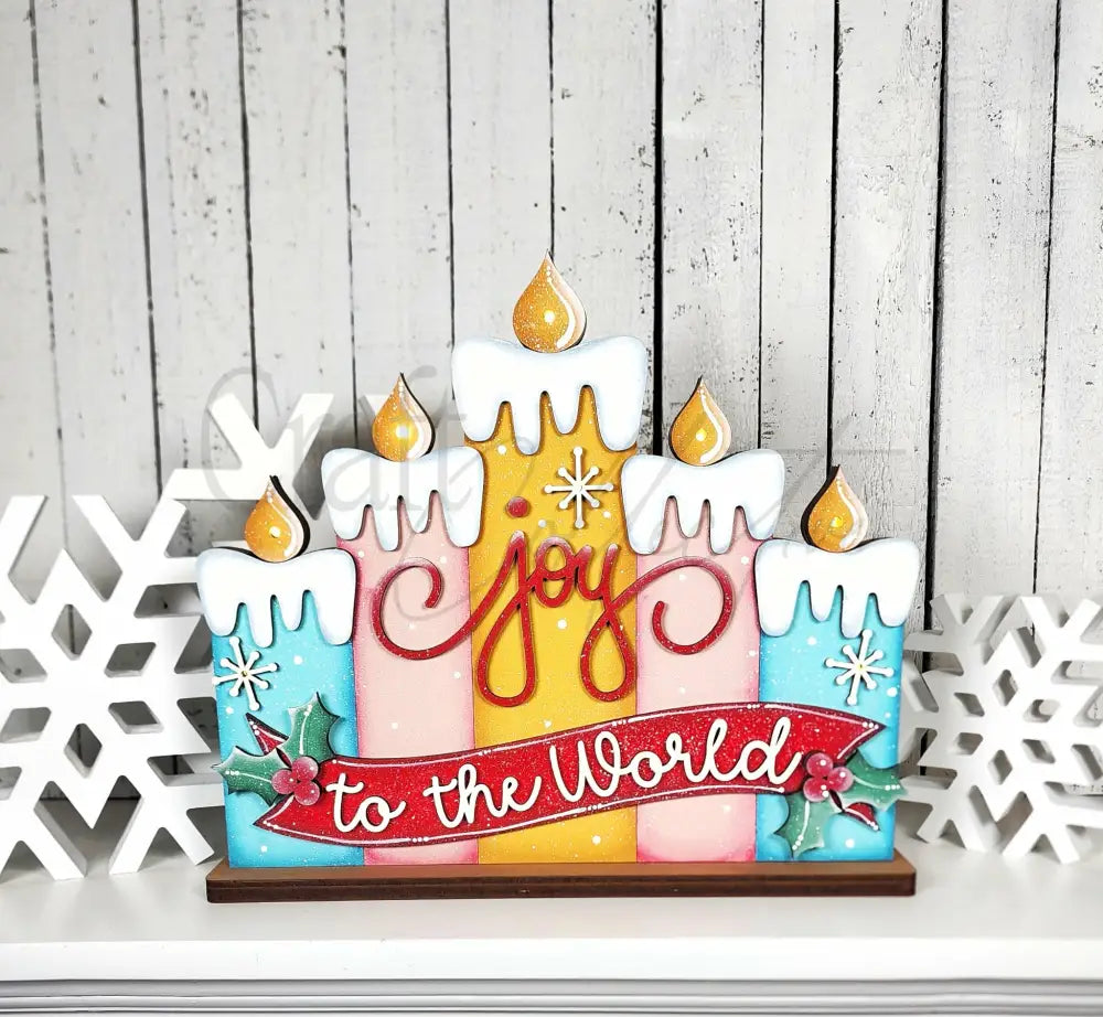 Joy to the World Light Up Shelf Sitter DIY KIT