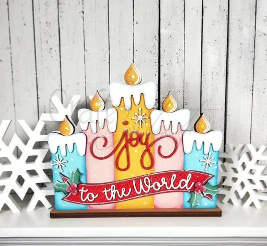 Joy to the World Light Up Shelf Sitter DIY KIT