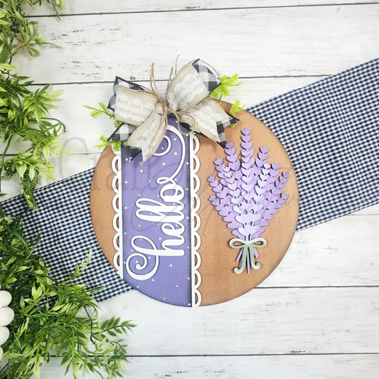 Lavender Door Hanger Painted for You DIY KIT