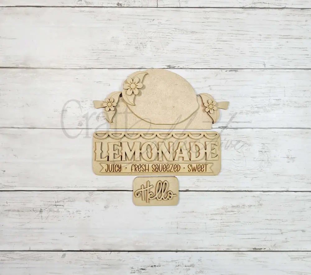 Lemon Insert - Unpainted - DIY KIT