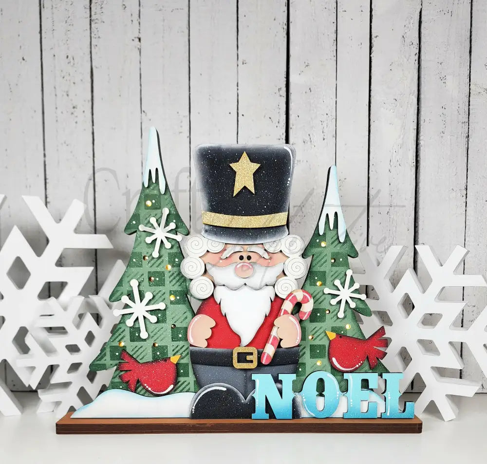 Nutcracker Light Up Shelf Sitter - Painted for You - DIY KIT