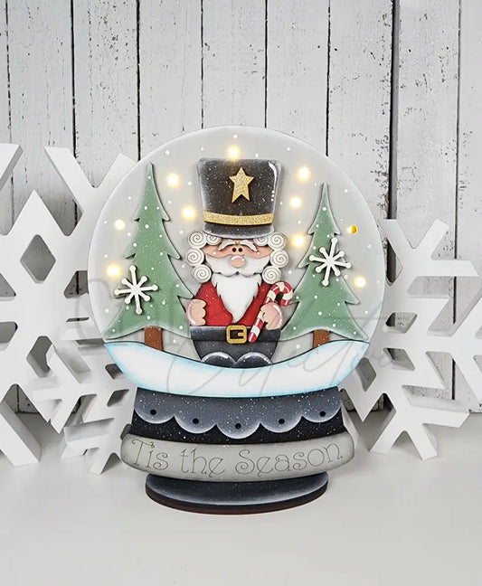 Nutcracker Light Up Snow Globe - Painted for You - DIY KIT