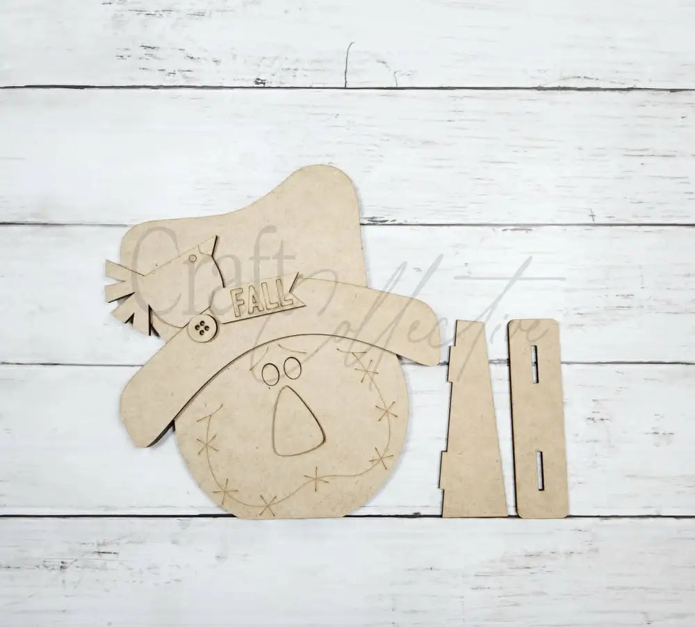 Scarecrow Shelf Sitter - Unpainted - DIY KIT