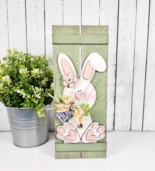 Spring Bunny Shelf Sitter DIY KIT