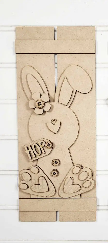 Spring Bunny Shelf Sitter DIY KIT