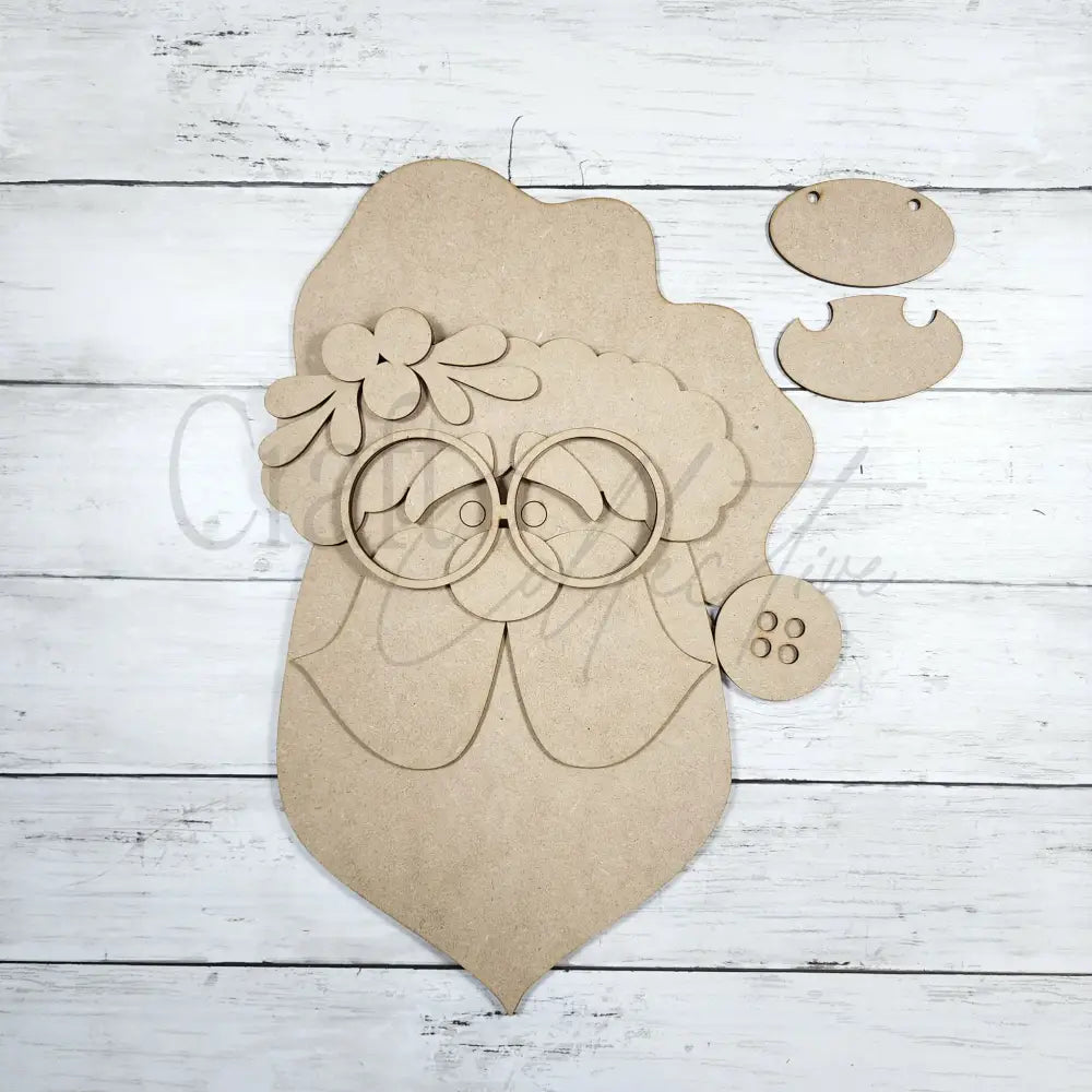 St. Nick Door Hanger - Unpainted - DIY KIT