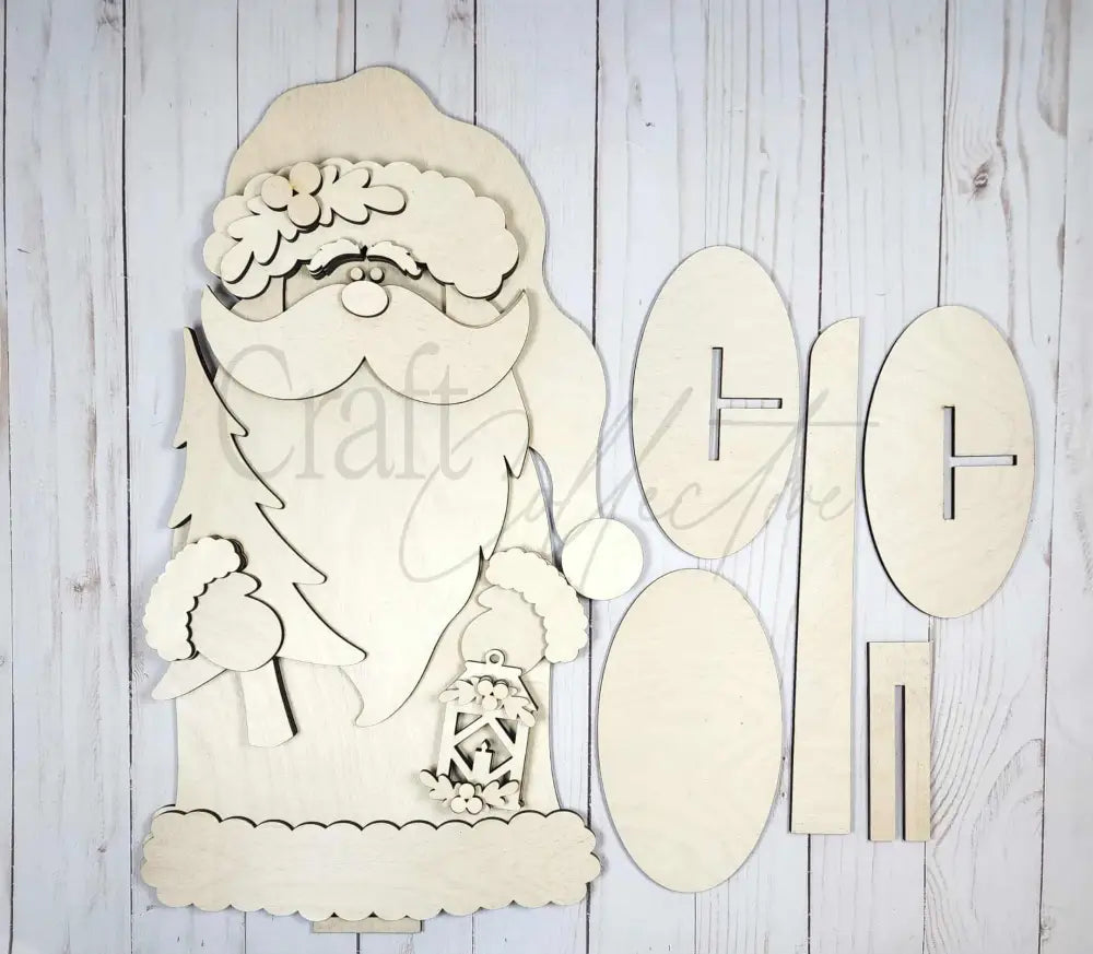 Standing Woodland Santa - Unpainted - DIY KIT